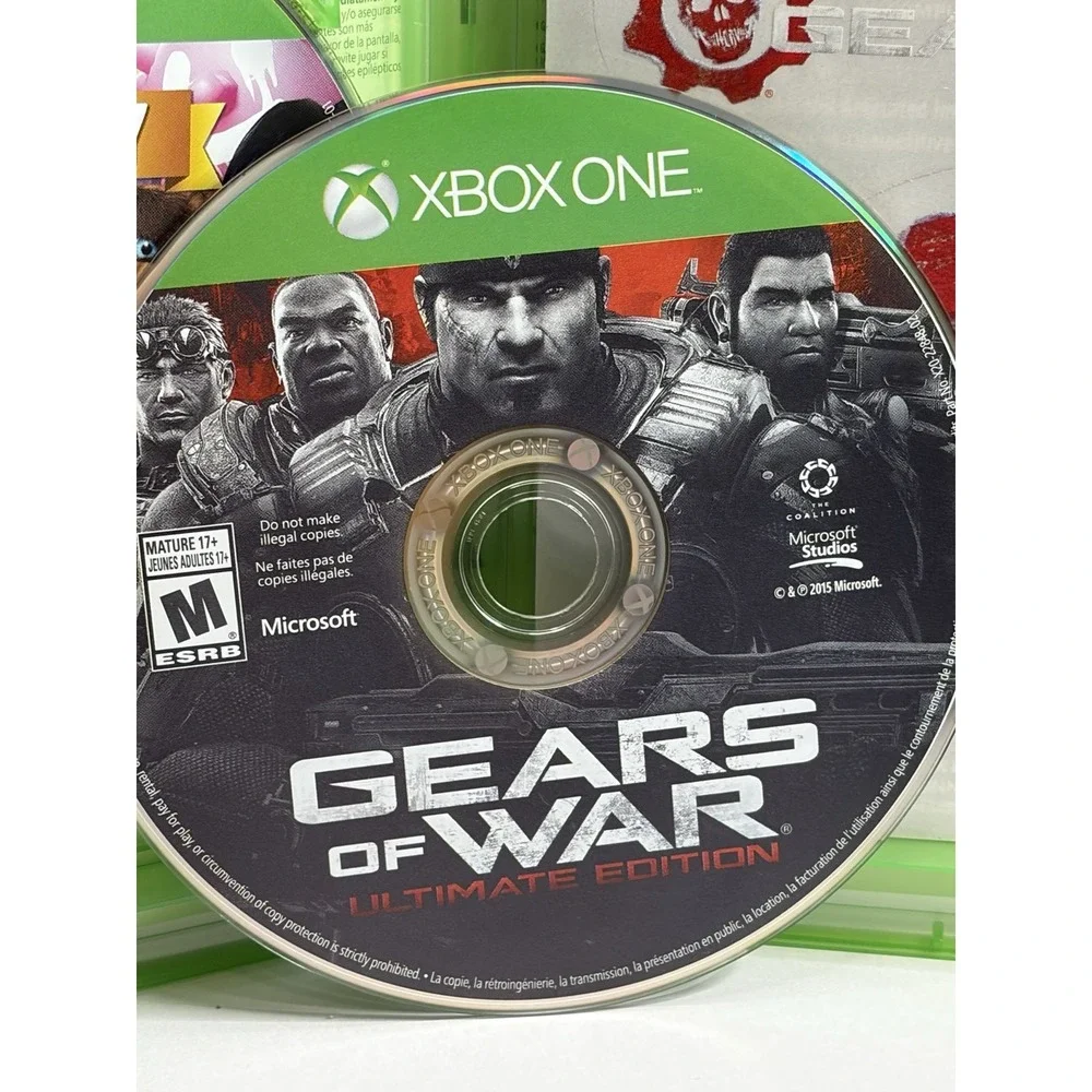 Microsoft Xbox One Game Lot Train Life Gears of War Rare Replay The Evil Within